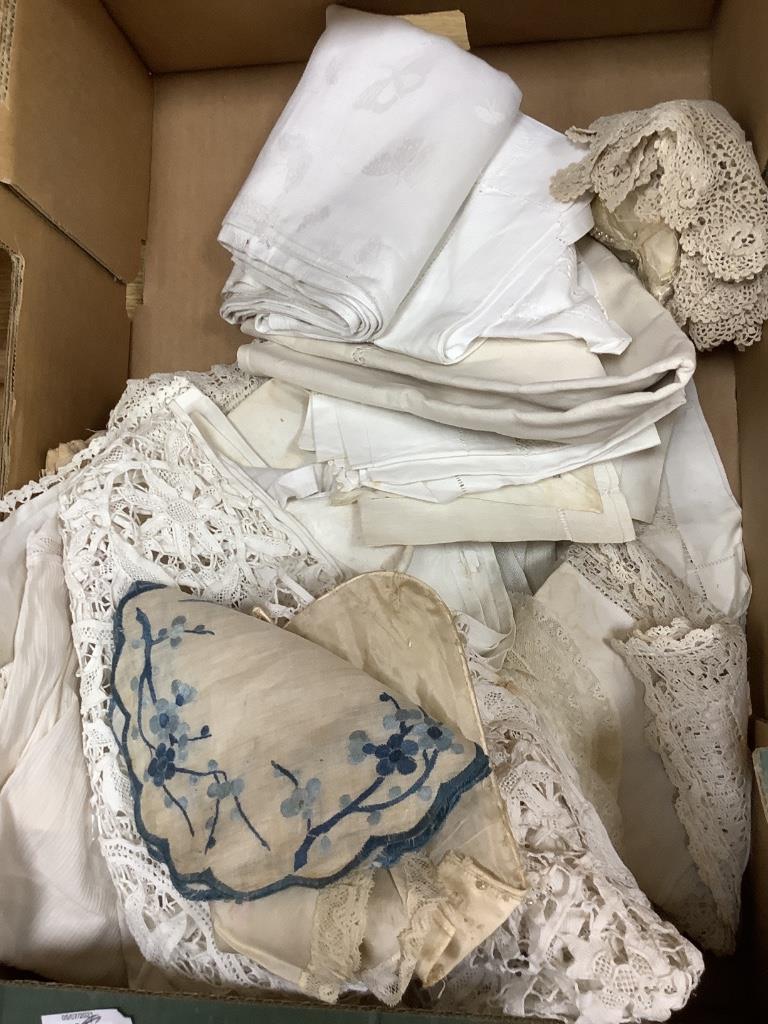 A quantity of mixed textiles etc